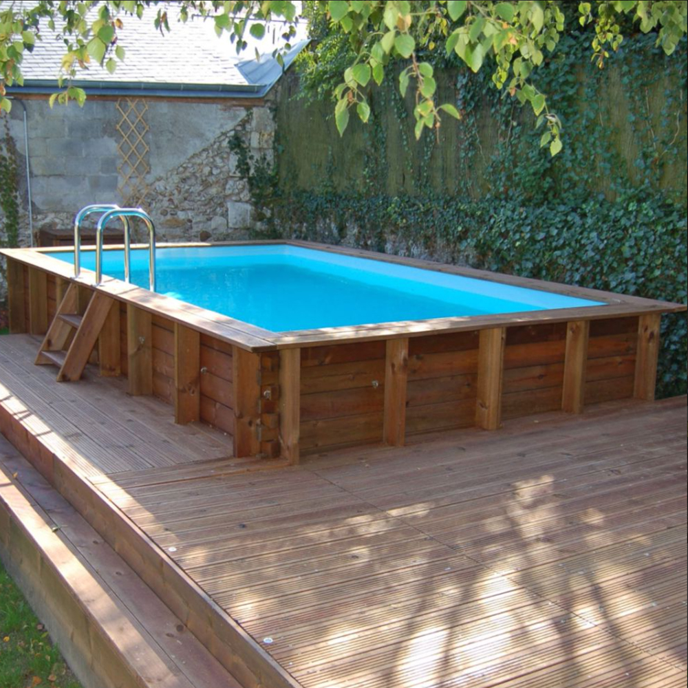 Piscine Woodfirst Original rectangulaire 815 x 420 x 146 cm
