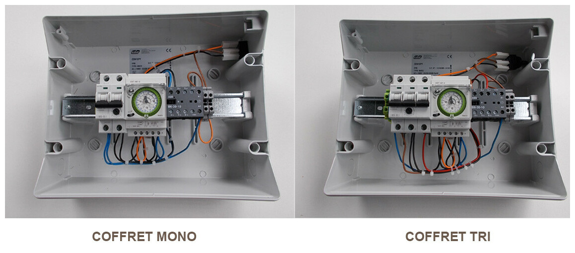 Int&eacute;reiur du coffret de filtration ou Surpresseur en mono ou en tri