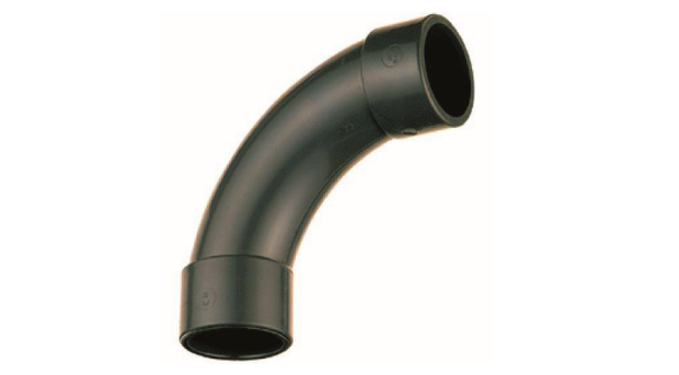 PVC pression hydraulique - raccord courbe 90 grand rayon injectee