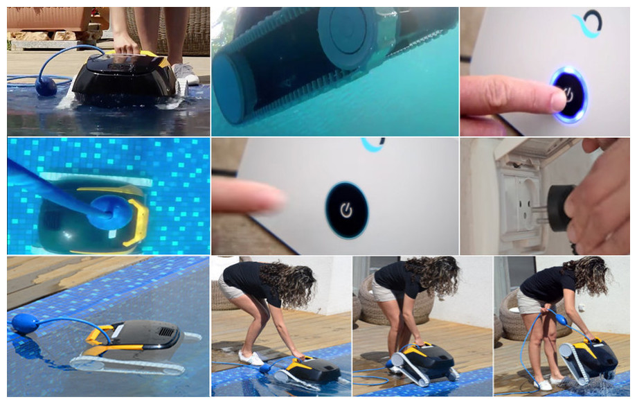 utilisation du robot  de nettoyage de piscine Dolphin E25