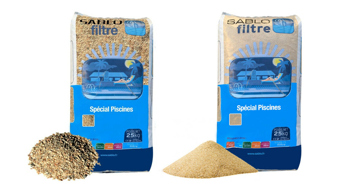 charge filtrante  : Sable et gravier pour filtre &agrave; sable