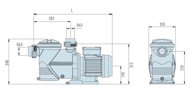 niagara pompe filtration dimensions