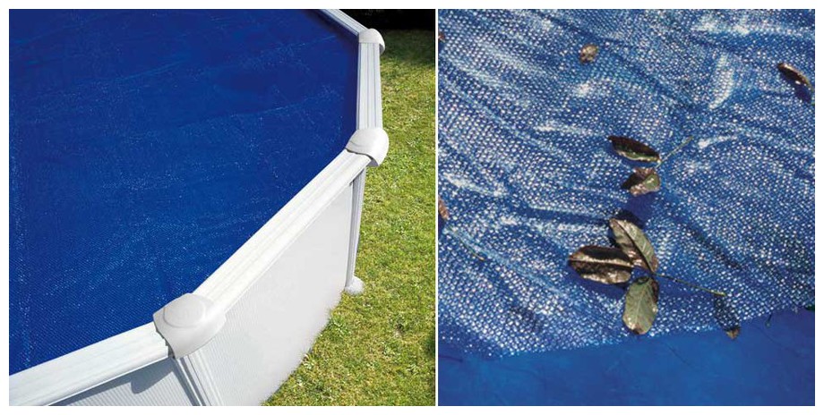 b&acirc;che &agrave; bulles pour piscine hors sol Gr&eacute; 180 microns en situation