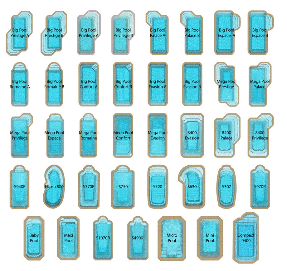 Bâche à barre Pool barre Plus rectangulaire pour piscine coque PPP