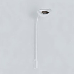PHORMALAB Applique tige murale chauffante infrarouge blanche 1500 w