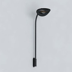PHORMALAB Applique tige murale chauffante infrarouge noire 1500 w