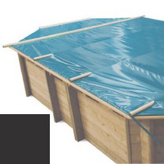 ANNONAY Bache à barres carbone pour piscine bois original 735 x 410
