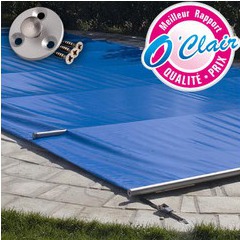 bache a barres pool barres argent couleur bleu piton plage bois 30318