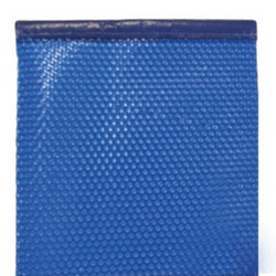 Bâche à bulles 400µ bordée 2 côtés bleu 10 x 5