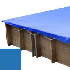 Bache hiver bleu pour piscine bois original 300 x 300