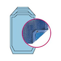 Bâche quatro bleu solaire modèle ambre alliance piscines