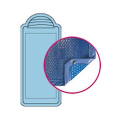 Bâche quatro bleu solaire modèle amethyste alliance piscines