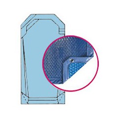 Bâche quatro bleu solaire modèle carneol alliance piscines