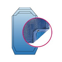 Bâche quatro bleu solaire modèle cristal alliance piscines