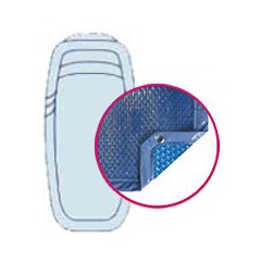 Bâche quatro bleu solaire modèle fluorite alliance piscines