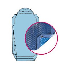 Bâche quatro bleu solaire modèle grenat alliance piscines