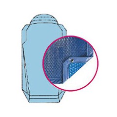 Bâche quatro bleu solaire modèle gypse alliance piscines