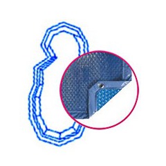 Bâche quatro bleu solaire modèle ikaria piscines pid