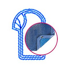 Bâche quatro bleu solaire modèle ios piscines pid