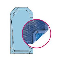 Bâche quatro bleu solaire modèle peridot alliance piscines