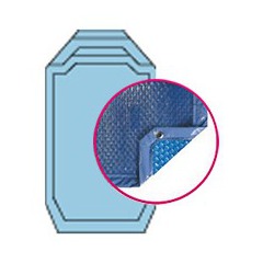 Bâche quatro bleu solaire modèle perle alliance piscines