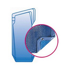 Bâche quatro bleu solaire modèle quartz alliance piscines