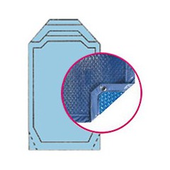 Bâche quatro bleu solaire modèle rubellite alliance piscines