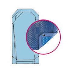 Bâche quatro bleu solaire modèle spinelle alliance piscines