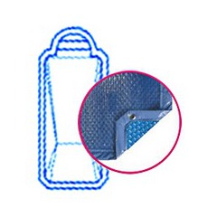 Bâche quatro bleu solaire modèle tinos piscines pid