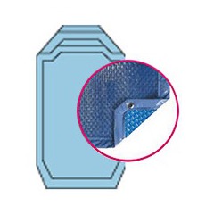 Bâche quatro bleu solaire modèle topaze alliance piscines