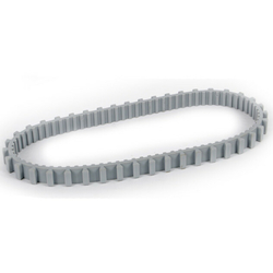 Chenille grise courte pour robot Dolphin unitaire