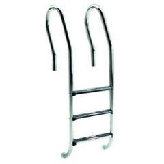 Echelle mixte 4 marches inox