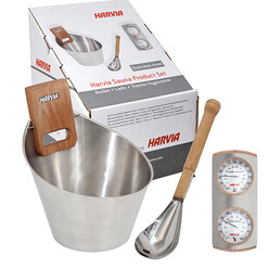 Kit accessoire sauna gris