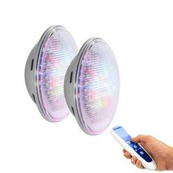 Kit n°2 - 2 X Lampes LED LumiPlus PAR56 RGB 1100 lm + télécommande