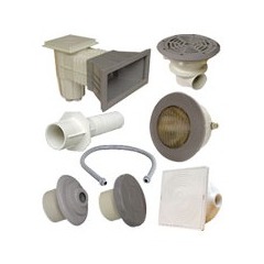 Kit n°2 pièces à sceller grises pour piscine béton