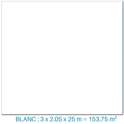 ASTRAL Pvc armé blanc renolit alkorplan 2000 - 51.25 m² x 3 soit 153,75 m²