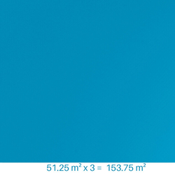 ASTRAL Pvc armé bleu adriatique renolit alkorplan 2000 - 51.25 m² x 3 soit 153.75 m²