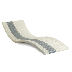 Matelas um pour transat sol blanc/gris x 2 - Hemisphere editions
