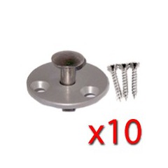 Option piton douille collerette pour plage bois x10