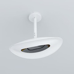 PHORMALAB Plafonnier chauffant infrarouge 2000 w - blanc