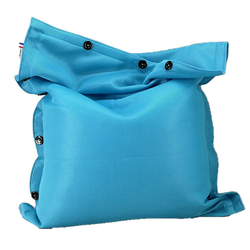 SHELTO Pouf xxl 125 x 175 - bleu