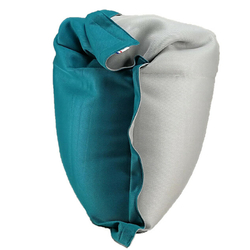 Pouf xxl 125 x 175 - gris cloud/bleu tile - Shelto