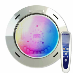 Projecteur LED piscine bois 22 W RGB 1100 lm avec télécommande