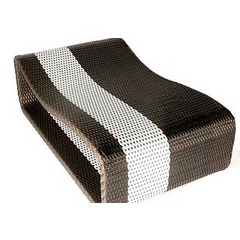 Socle um chocolat/blanc pour transat sol - Hemisphere editions