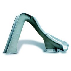 Toboggan typhoon avec prise d'eau coloris sable - h 2.10 m