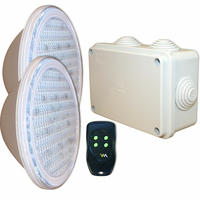 2 lampes led piscine couleur par 56 rvb 20 w télécommande