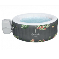 Aruba 2/3 places rond gris imprimé tropical - Bulles airjet