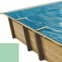 Bache à barres amande pour piscine bois original 620 x 420 - 790206