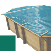 Bâche à barres vert pour piscine bois original 755 x 456 - 779808