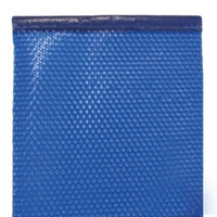 Bâche à bulles 500µ bordée 2 côtés bleu 11.5 x 5